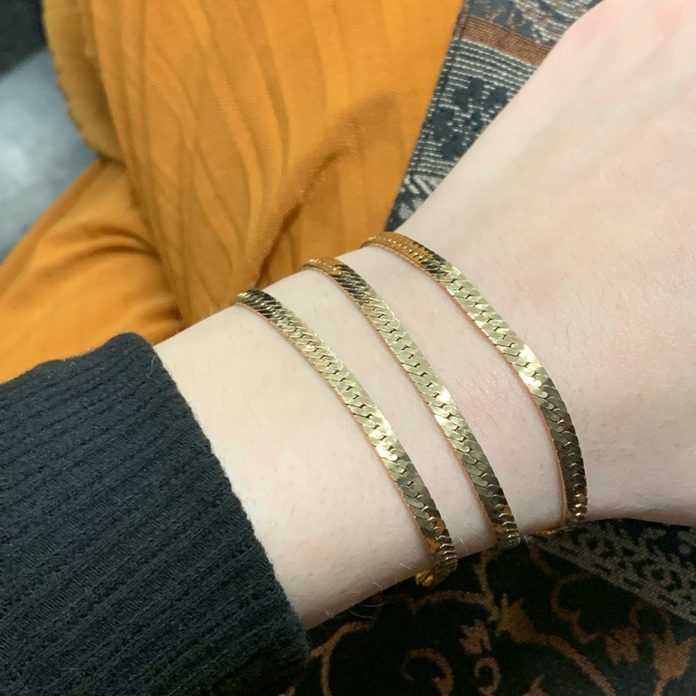 14K Gold 3-1 Bracelet - Necklace - Anklet - Picture 4 of 16